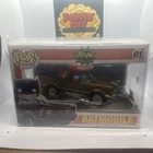 *Rare* Batman(1966): Batmobile(Gold) #01 Funko Pop! Ride Box Not Mint +Protector