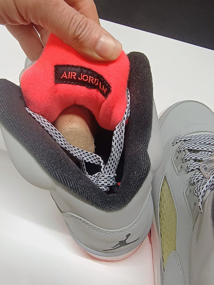 NEW Nike Air Jordan 5 V Retro Wolf Grey Hot Lava white SZ 8.5Y