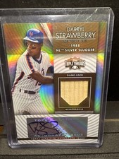 Darryl Strawberry 2012 Topps Triple Threads Game Used Bat And Autographed, 14/75