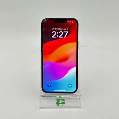 Broken Unlocked Apple iPhone 13 Pro 256GB MLR93LL/A Cracked Screen