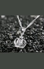 Princess Crown Rhinestone Necklace