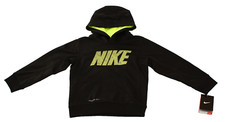 Nike Youth Boy's Size 5 Black Therma Fit Pullover Hoodie
