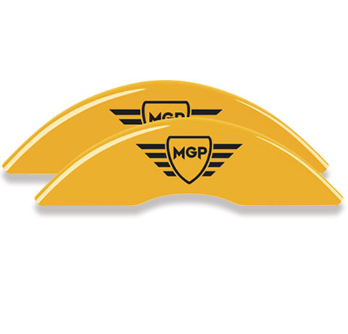 2024-2025 Chevy Equinox EV Front + Rear Yellow "MGP" Brake Disc Caliper Covers - Picture 2 of 10