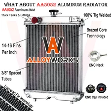 Aluminum Radiator For Kubota U35 U35S U35-3 KX91-3 KX91-3S KX91-3S2 RC411-42300