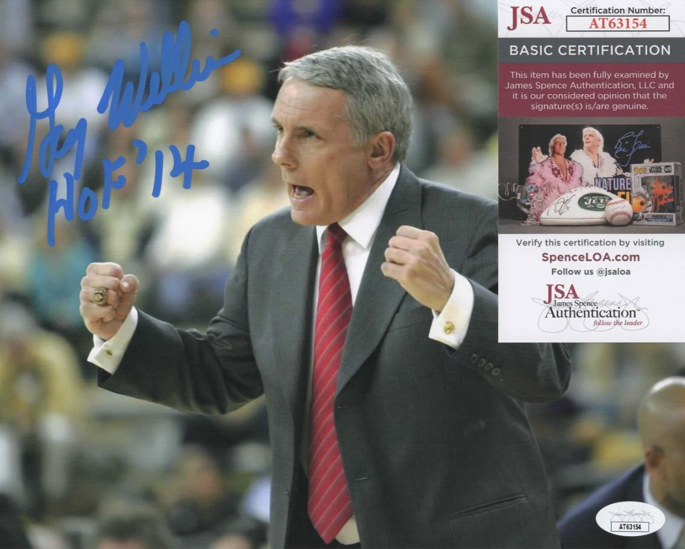 Gary Williams Autographed Signed Maryland Terrapins 8x10 Photo w/ JSA COA #AT63154 