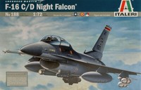 Italeri 1/72 Flugzeugbausatz F 16 Night Falcon Statisches Modellbau