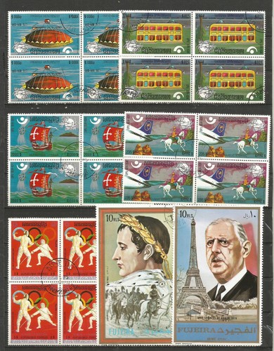 COLECCION DE SELLOS MUNDIALES EN BLOQUES DE 4 Y M.H. - Imagen 9 de 22