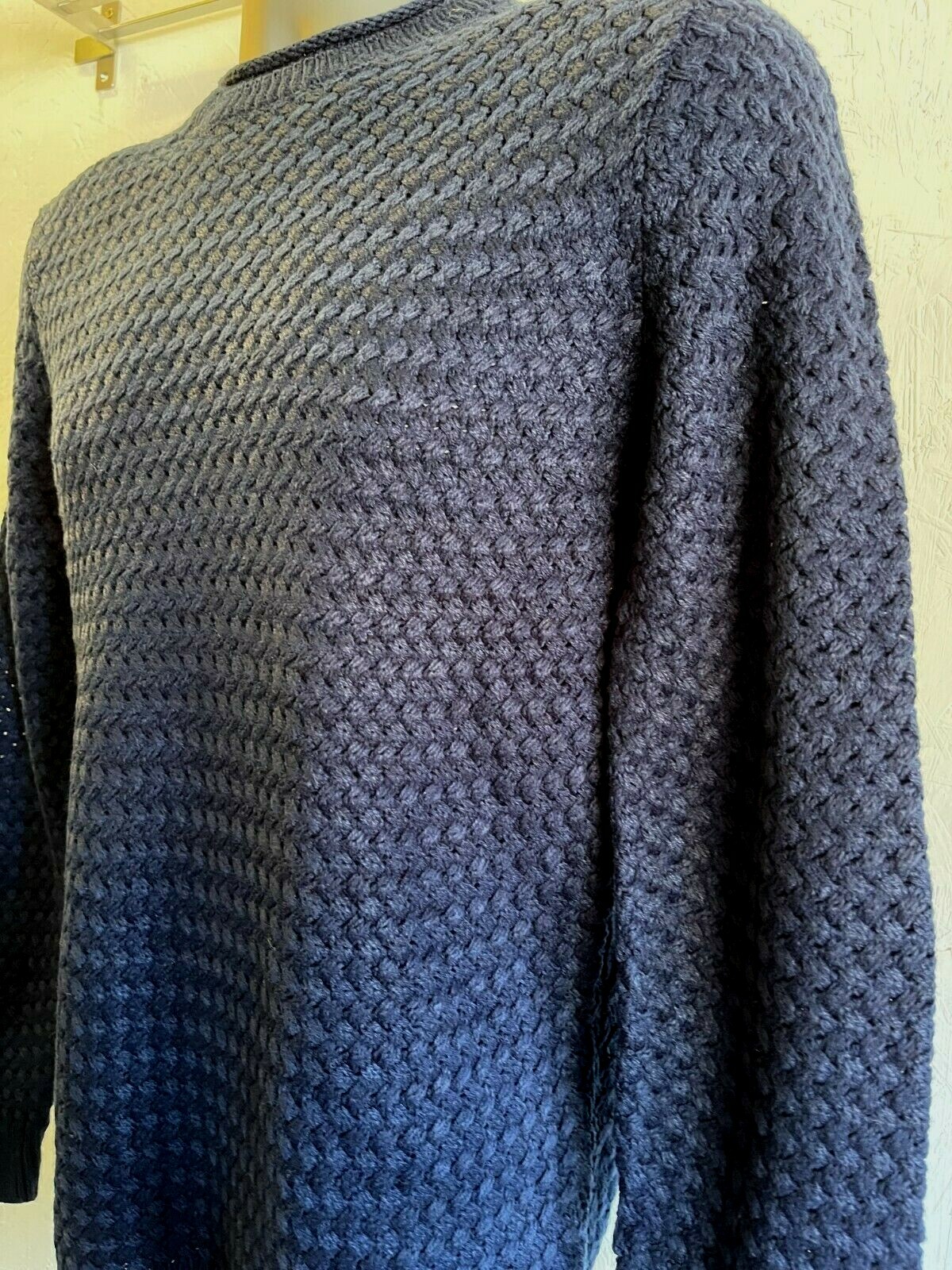 Asda Mens Navy Blue Cable Knit Jumper Sizes XS to XXL Brand