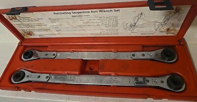 Matco Tools Serpentine Belt Ratcheting Wrench Kit SB8585 & SB8586 2 pcs Set
