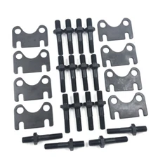 SBC Small Block Chevy Push Rod Guide Plates And 3/8 Rocker Arm Studs Kit 5.0L