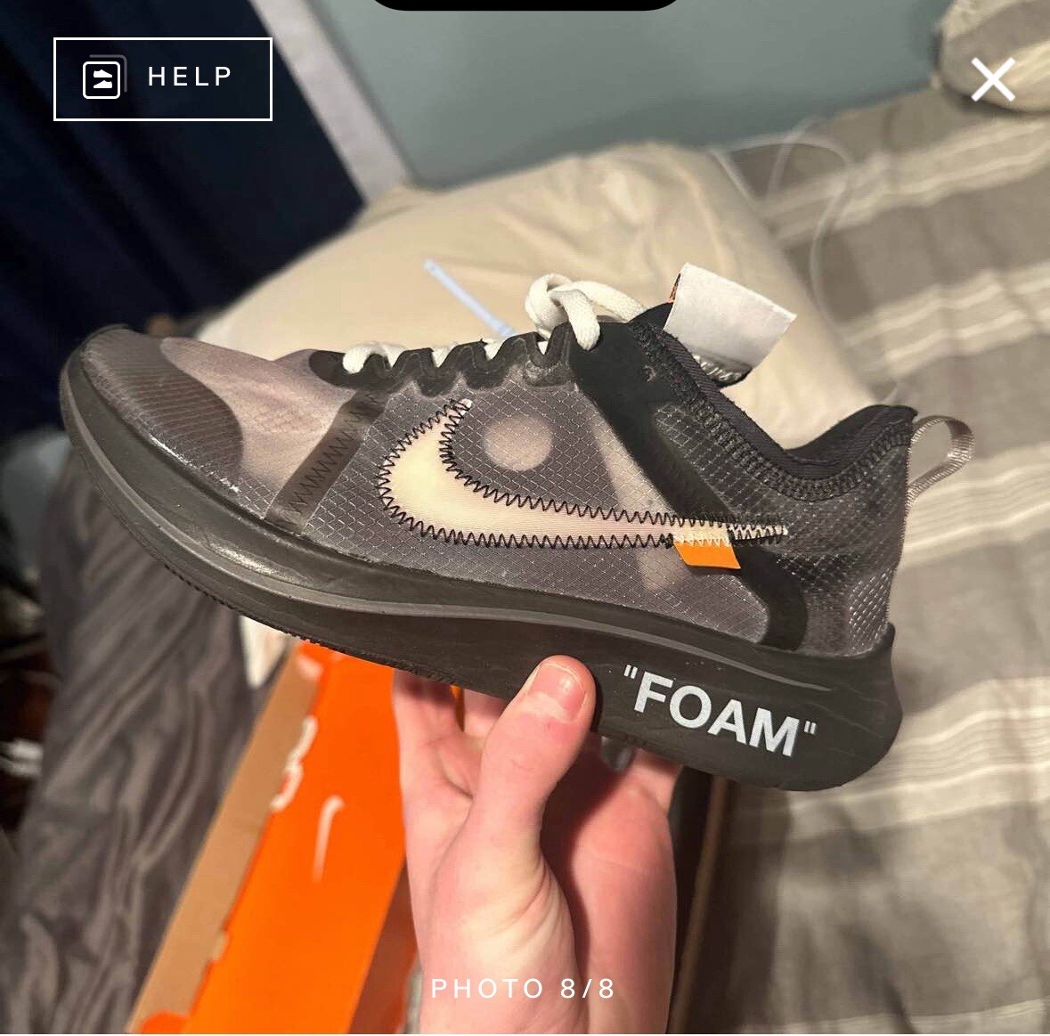 OFF WHITE X NIKE Taglia 6 5 Nike Zoom Fly SP x BIANCO SPORCO 2018