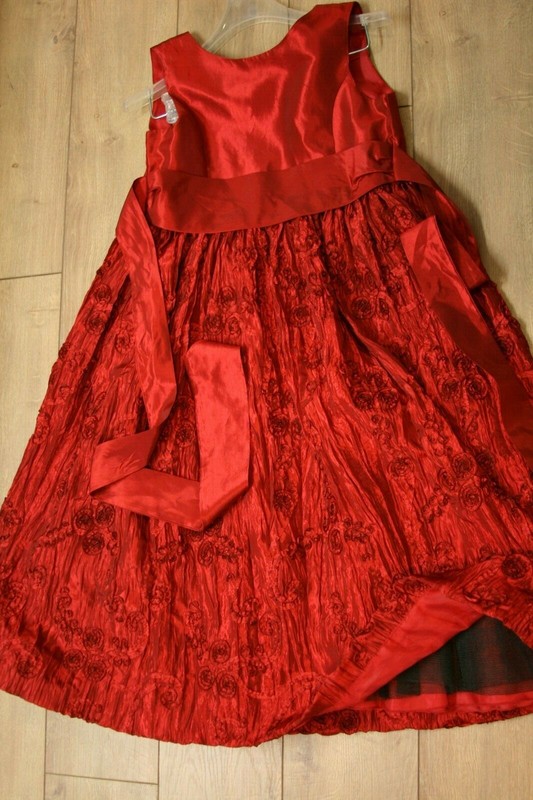 Cinderella girls red occasion dress size 10 GUC