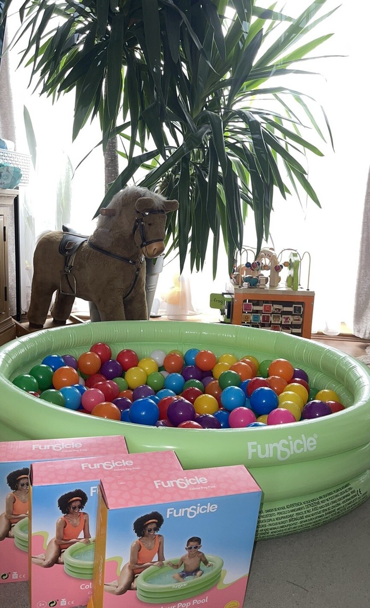 Piscina De Bolas Pop-Up De Poliéster 83x83x30cm | Fácil Montaje Y Transporte | Ideal Para Fiestas Y Jardín