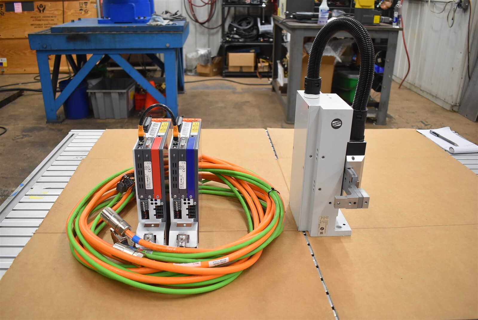 Weiss HP140 2 Axis Pick & Place Robot Acopos Amplifiers & Cables yr 2020 Fanuc
