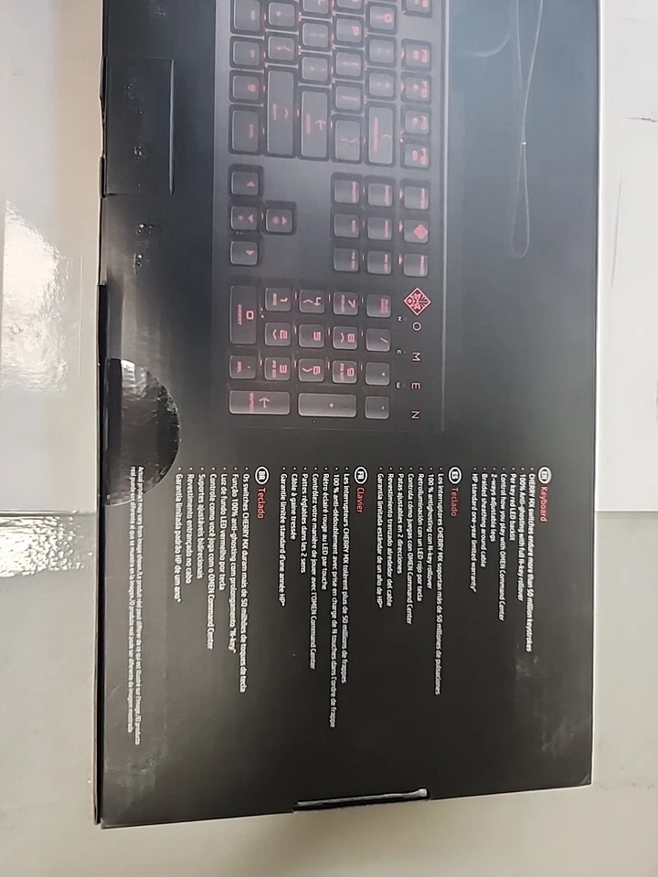 HP OMEN Encoder (6YW76AA#ABA) Wired Gaming Keyboard - SPANISH KEYS Red Cherry - Image 3 of 4