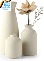 Cemabt Keramik Vasen 3Er-Set Kleine Blumenvasen FüR Dekor, Moderne Rustikale Bau