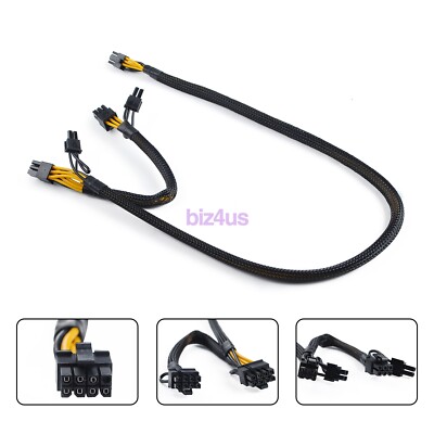 For HP ML350 Gen10 Mini 8pin to 8+8pin GPU PCI-E Video Card Power Adapter Cable