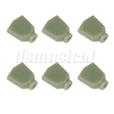 6 Pcs Light Green Retro Guitar Machine Head Knobs Imitation Jade Tuner Buttons