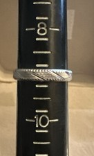VINTAGE 925 STERLING SILVER BAND 4MM RING SIZE 9''