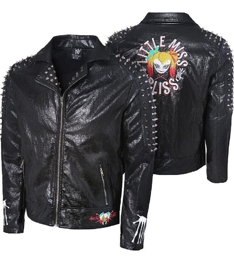 Alexa Bliss WWE Replica Leather Spiked Jacket WWE Size L | eBay