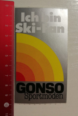 Aufkleber/Sticker: GONSO Sportmoden - Ich bin Ski Fan (110517179)