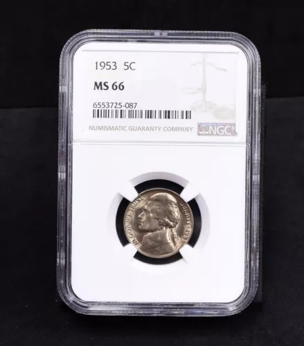 1953 Jefferson Nickel - NGC MS66 (#55739-L)
