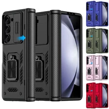 For Samsung Galaxy Z Fold 5 Phone Case Stand Shockproof Hinge Slide Camera Cover