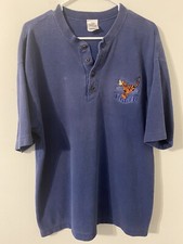 Vintage The Disney Store Tigger Henley T-Shirt Short Sleeve Men s L