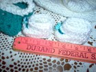 Hand crochet 6 pc preemie/doll  layette,  easy on/off — photo 8