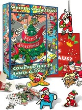 NEW Christmas Advent Calendar Seek Find Santa Claus Puzzle 1008 pieces