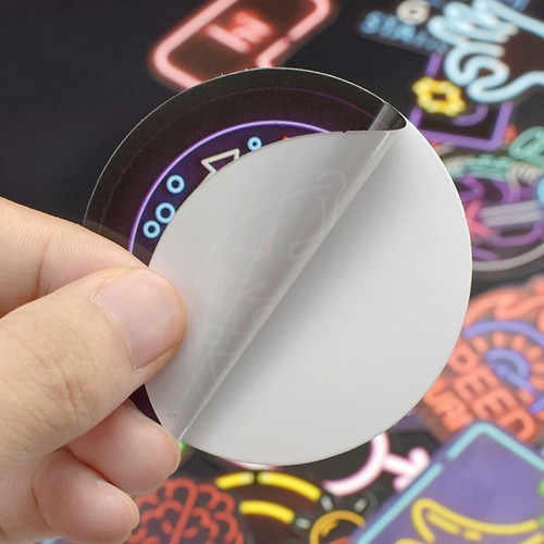 50Pcs neon light style cute stickers for suitcase laptop guitar cool doodlY.xh - Picture 5 of 6