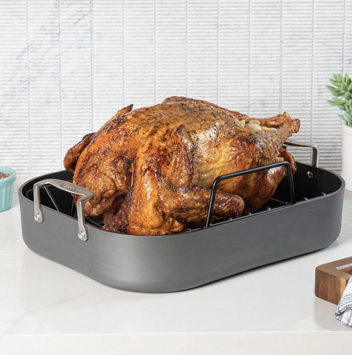 Viking roaster pan with lid sale