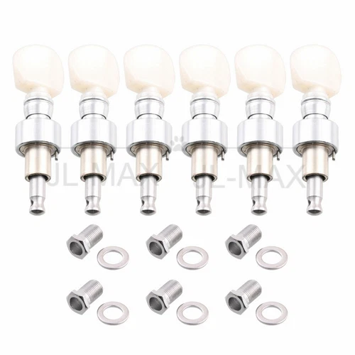 6pcs Banjo Geared Tuners Tuning Keys Pegs Machine Head for Banjo Machine Parts