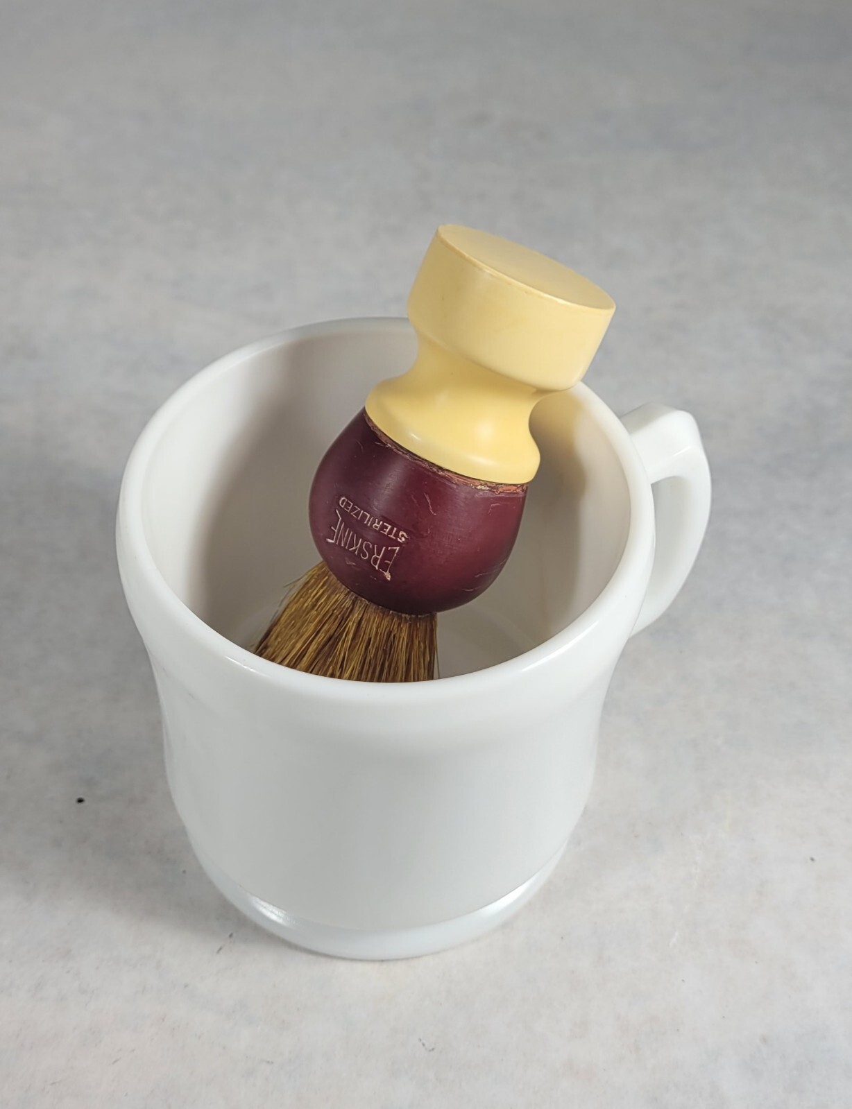Vintage Erskine 4267 Set Shaving Brush And Mug eBay
