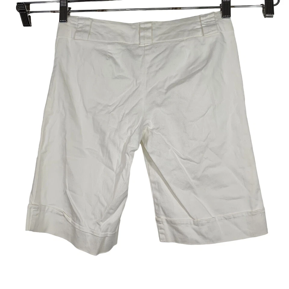 Bermudas Lola Blancas Juniors Talla 5 Bolsillos Delanteros Informales Vacaciones Playa Foto 4 de 4