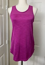 Reebok Womens Active Top Size SMALL Pink Sleeveless Gym Shirt