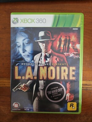 L.A. Noire Xbox 360 COMPLETE HONG KONG TAIWAN SINGAPORE ASIAN ENGLISH IMPORT