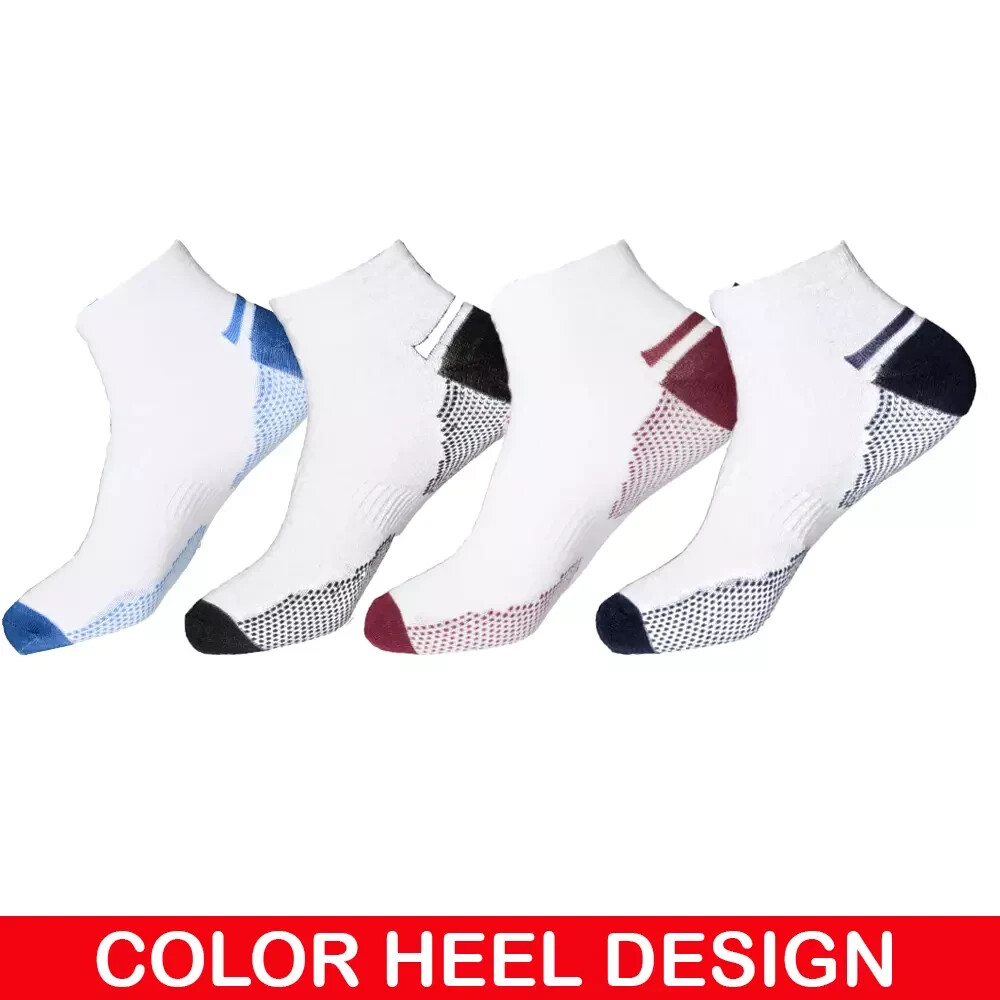 6 Pair Trainer Socks Men's Cotton Ankle Liner Invisible Low Cut Sports Socks  UK