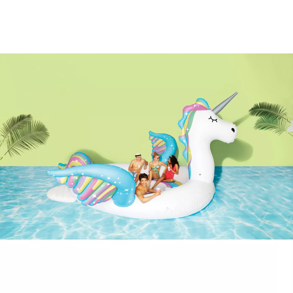 giant unicorn lake float