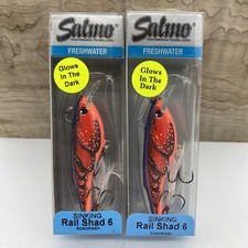 (2) Salmo Sinking Rail Shad 6 Crankbaits 2 3/8" 1/2 Ounce ROADRASH