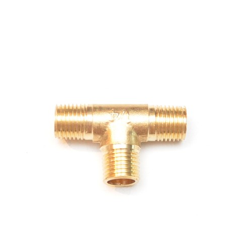 1/4" BSP Male Tee British Brass Pipe Fitting Fuel, Air, Water, Oil, Gas FasParts - Picture 1 of 6