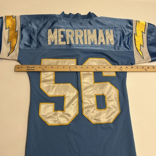 Authentic Shawn Merriman Size 48 Reebok Jersey Powder Blue Chargers Retro VHTF - Picture 8 of 10