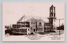 AD Valk Architectural ASBESTOS SHINGLES Church San Angelo TX 1910 Postcard 15B