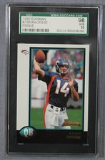 Brian Griese Denver Broncos 1998 Bowman Rookie Card #7 Graded SGC 10 Gem Mint. rookie card picture