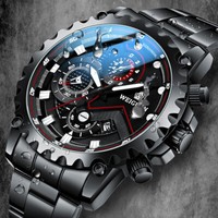 Automatic Wrist Watch With Date Men's Sport Business QuartzWatch Stainless Steel