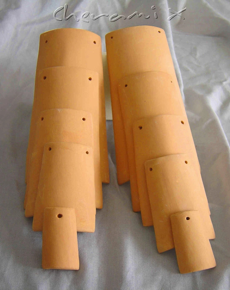 STOCK N. 10 TEGOLE MISURE VARIE IN COTTO PRODOTTO ITALIA X DECOUPAGE-DECORAZIONE