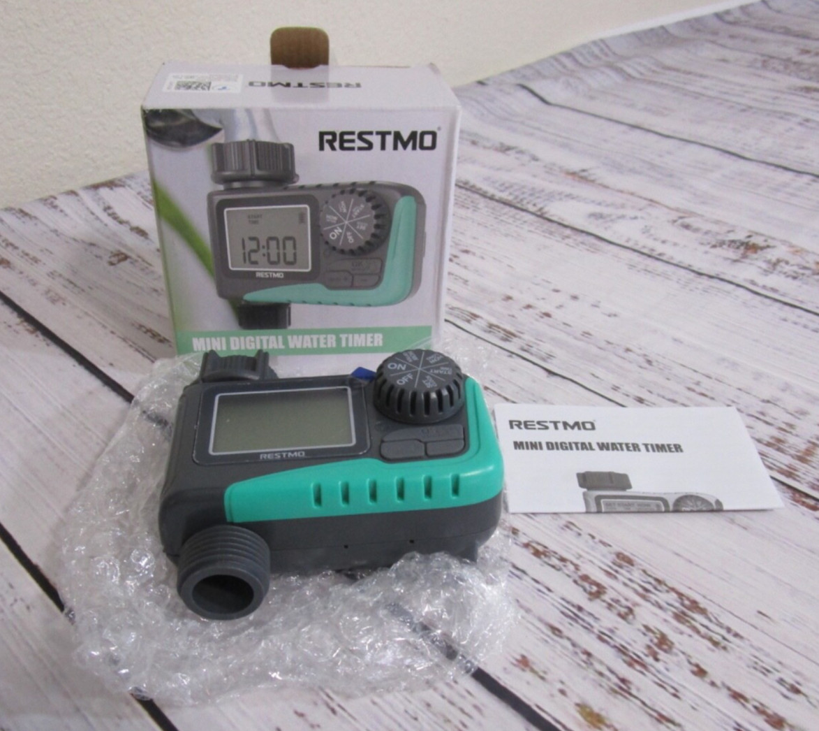 RESTMO Mini Digital Water Timer 3/4" NH Model 0-HT-3 New In Box