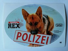 KOMMISSAR REX  AUFKLEBER - NEU !!!!!!!!!!!!!!!!