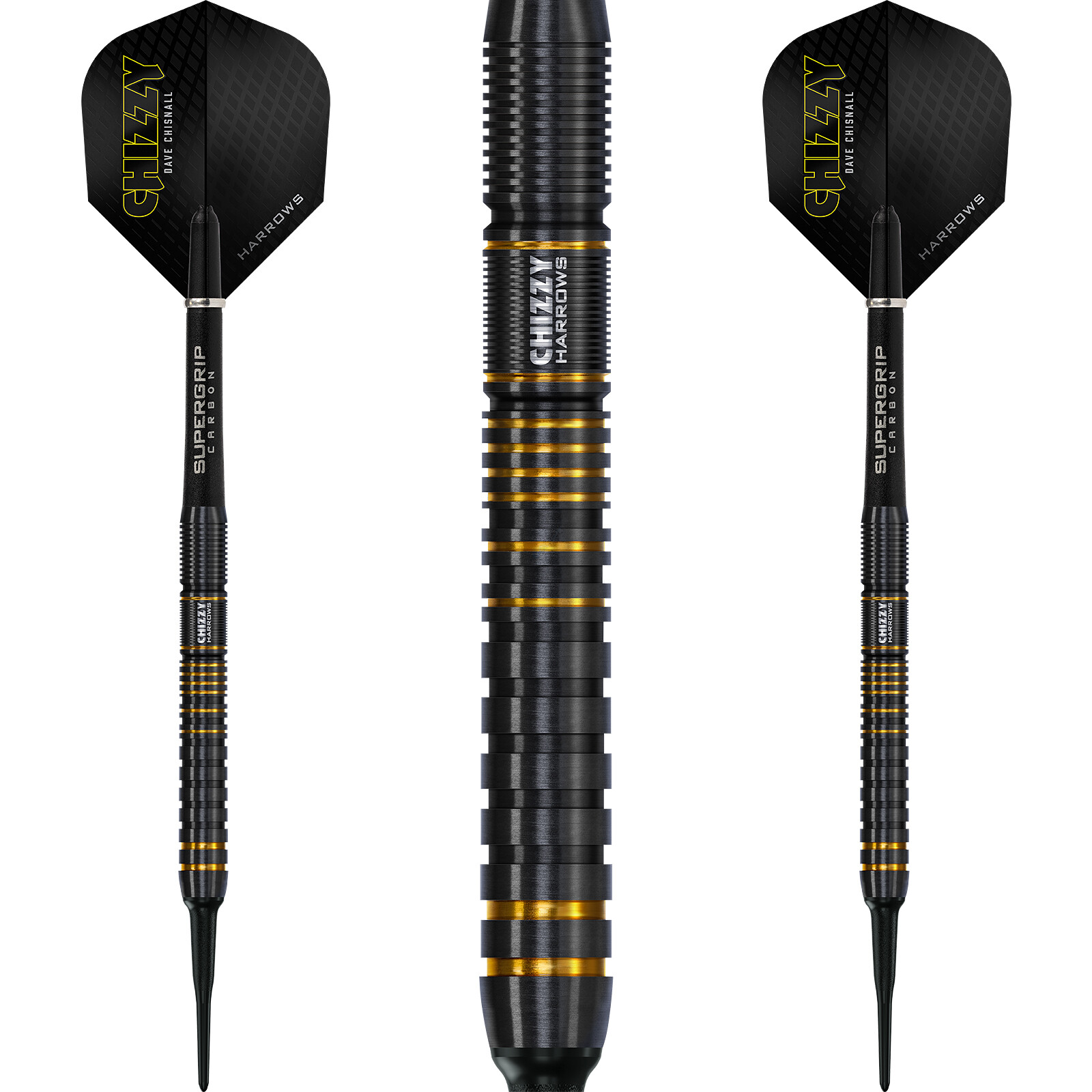 Мягкие дротики Harrows Dave Chisnall Chizzy серии 3 с мягким наконечником из 90% вольфрама NEU