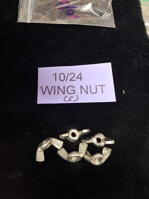 LOT OF (5) 10/24 WING NUTS  (NOS) 10/24 WING NUTS